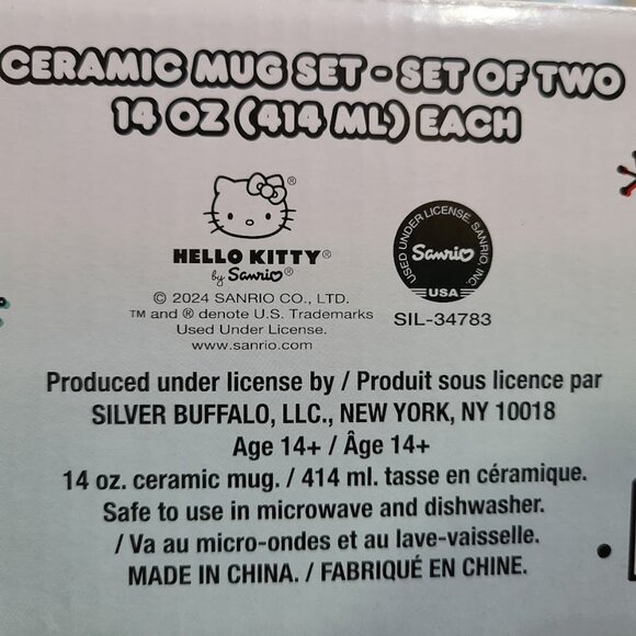 Christmas Coffee Mugs Set Ceramic Cups Holiday Xmas Decorations Unique Gift 2pc - Picture 9 of 9